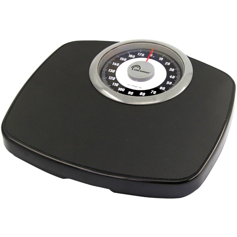 Little balance Comfort 180 analoge personenweegschaal, zwart, 180 kg